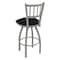 Holland Bar Stool Co 30" Swivel Bar Stool, Nickel Finish, Black Vinyl Seat 81030ANBlkVinyl - alternate 4